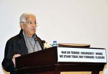 Federal Minister for Defence Khawaja Muhammad Asif while addressing participants of National Workshop Balochistan