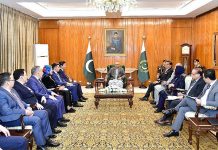 Chairman of the Mazhilis (Lower House) of the Parliament of the Republic of Kazakhstan, Koshanov Yerlan Zhakanovich along with his delegation called on President Dr. Arif Alvi at Aiwan-e-Sadr