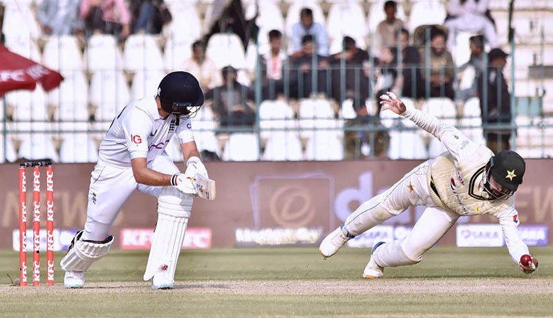 A view of the second day of 2nd test match played between Pakistan and England teams at Multan Cricket Stadium.