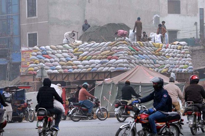 Construction work is going on Sumanabad Underpass