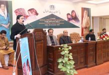 Managing Directors PBM, Amir Fida Paracha addressing during the Launching Ceremony of “Orphans & Widows Support Program”.