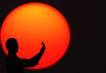 An attractive view of last sunset of the year 2022.