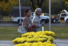 PHA employees decorated Park with flowers near railway station