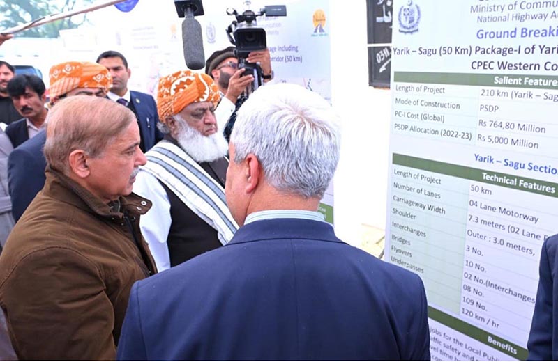 Prime Minister Muhammad Shehbaz Sharif is being briefed regarding the development projects for Southern Districts of Khyber Pakhtunkhwa.