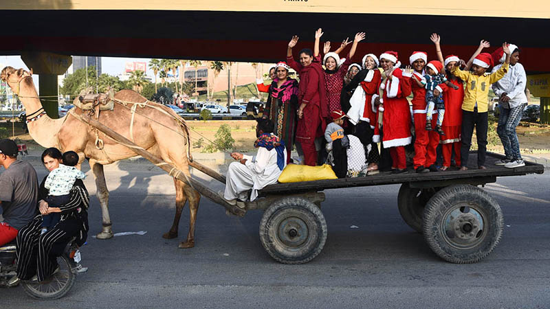 Women participate in Pakistan Christmas Peace Rally