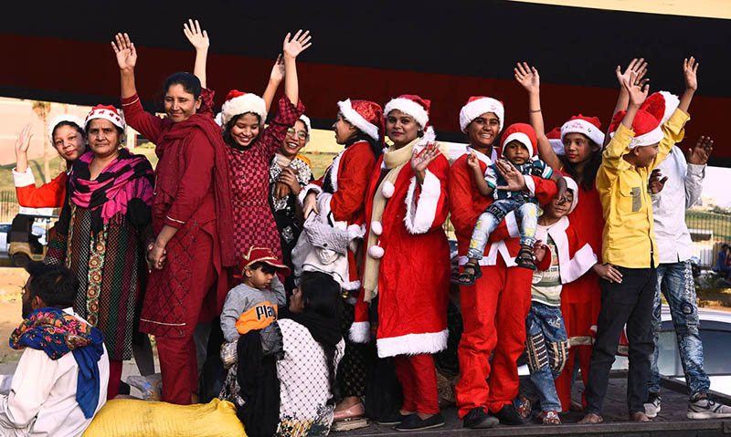 Women participate in Pakistan Christmas Peace Rally