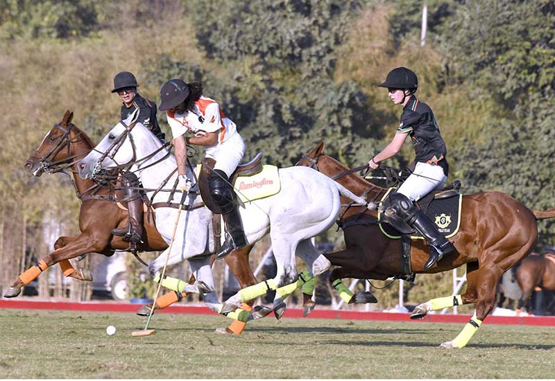 View of match between FG/Din polo vs Remington Pharma in Coca Cola Lahore Open Polo Championship 2022