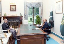 Federal Minister for Railways and Aviation, Khawaja Saad Rafique calls on Prime Minister Muhammad Shehbaz Sharif