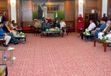 President Dr Arif Alvi chairing interactive dialogue on persons with Disabilities organized by WHO at Governor House