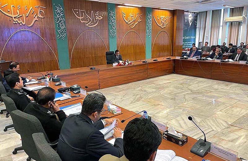 December 08 - Interior Minister Rana Sana Ullah chaired third NACTA’s Board of Governors Meeting
