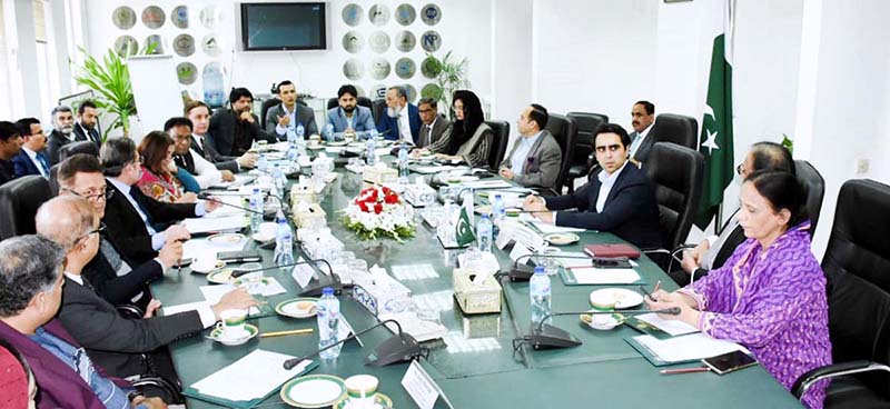 Federal Minister for Industries and Production, Syed Murtaza Mehmood chairing a meeting of CEOs committee