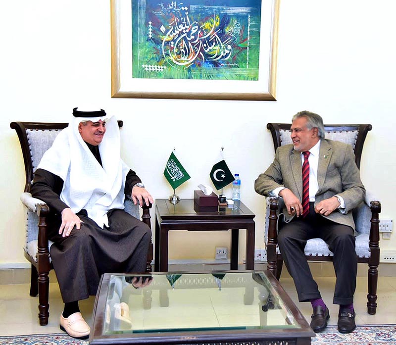 Mr. Nawaf Bin Said Al-Malki, Ambassador of Kingdom of Saudi Arabia called on the Federal Minister for Finance & Revenue, Senator Mohammad Ishaq Dar