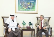 Saudi ambassador called on Ishaq Dar