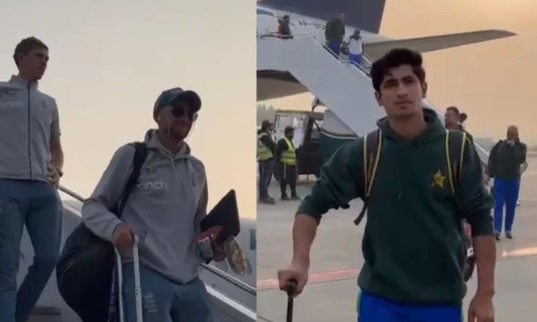 Pakistan, England cricket teams arrive in Multan for 2nd Test