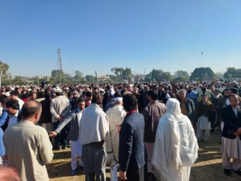 Funeral prayer of Latif Afridi offered