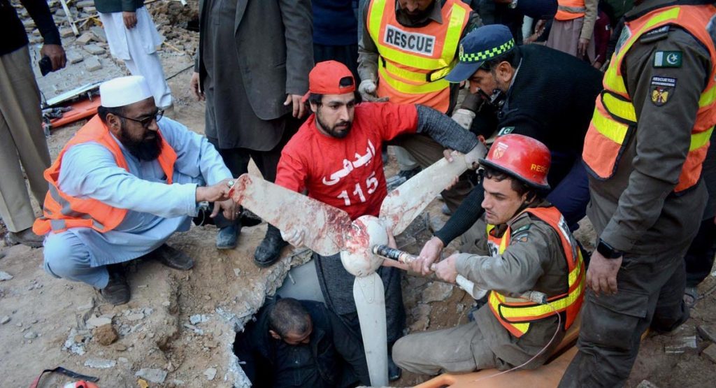 59 worshipers martyred, 170 injured in police line’s mosque blast