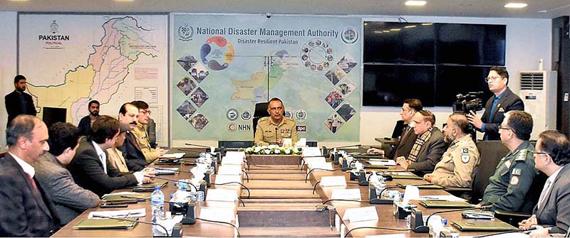 Chairman NDMA Lt. General Inam Haider Malik presiding 2nd National Coordination Conference on Winter Contingency Planning at NDMA Main Hall, ERRA Premises