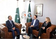Mr. Carlos Geha, Head of UNOCHA Pakistan called on Chairman NDMA Lt. Gen Haider Malik in his office