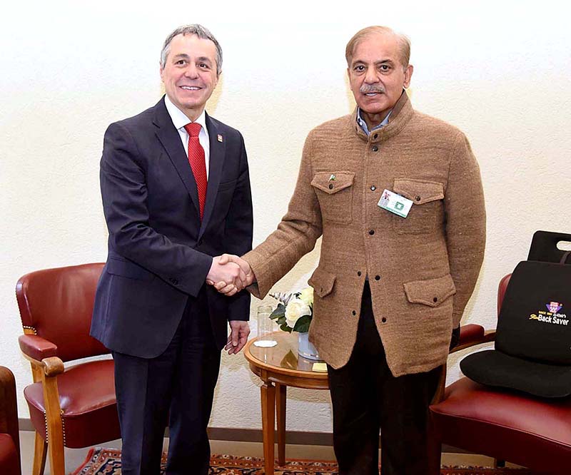 Prime Minister Muhammad Shehbaz Sharif meets Federal Councillor of