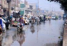 Vehicles passing through sewerage water accumulated at water works road needs the attention of the concerned authorities