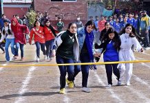 Students participating in different games during Annual Sports Day 2023 at SZABIST School and Intermediate College