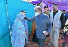 Prime Minister Muhammad Shehbaz Sharif interacting with the flood victims in Balochistan