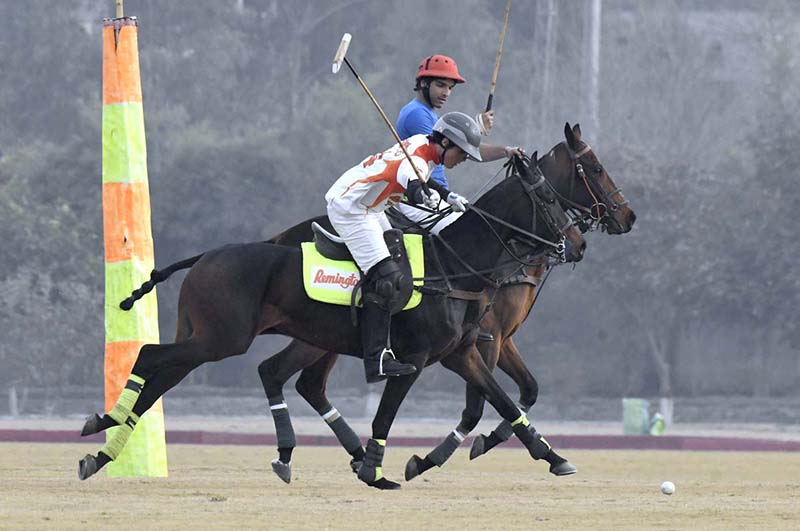 A view of under 19 Polo Championship final at Jinnah Polo Fields between Remington JPF VS Raptors