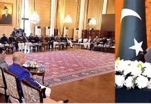 President Dr Arif Alvi in a meeting with the members of the Azad Jammu and Kashmir (AJK) Legislative Assembly and senior leaders of different political parties from AJK, at Aiwan-e-Sadr