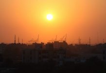 An attractive view of Sunset in the City