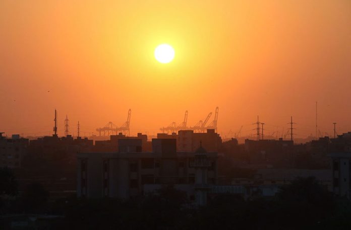 An attractive view of Sunset in the City