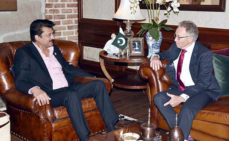 Australian High Commissioner to Pakistan Neil Hawkins called on leader of the Opposition in Senate Shahzad Waseem and exchanged views on matters of mutual interests