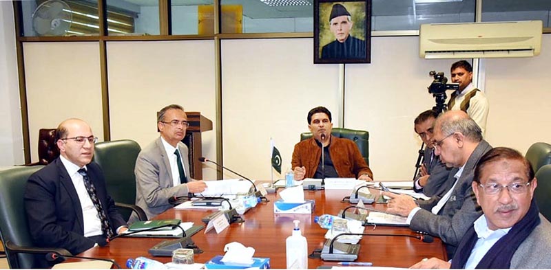 Federal Minister / Chairman Privatisation, Abid Hussain Bhayo chairs the Privatisation Commission Board meeting