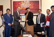 The International Labor Organization (ILO) Country Director, Mr. Geir Tonstol called on Federal Minister for Overseas Pakistanis and Human Resource Development, Sajid Hussain Turi