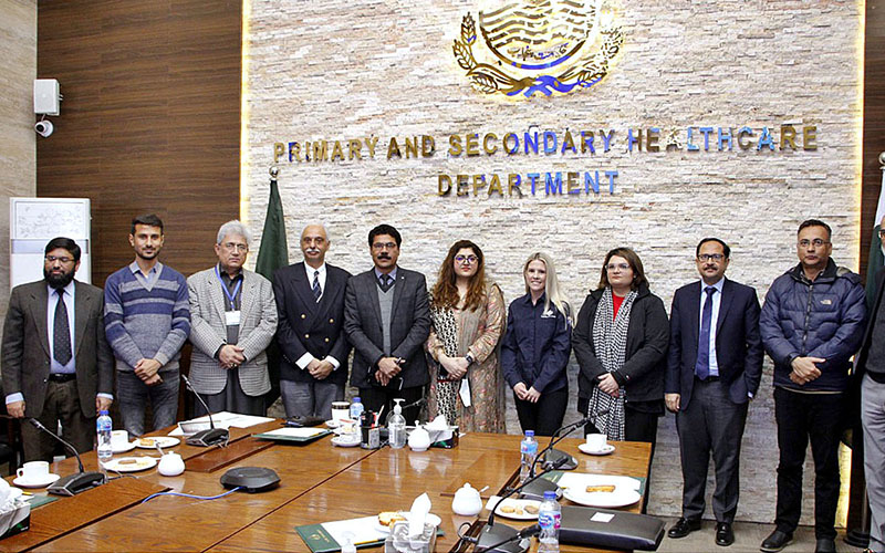 Group photo after the meeting with First Secretary Development Australian High Commission, Danielle Cashen at Primary and Secondary Healthcare Department