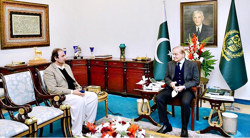 MNA Malik Sohail Khan calls on Prime Minister Muhammad Shehbaz Sharif in Islamabad