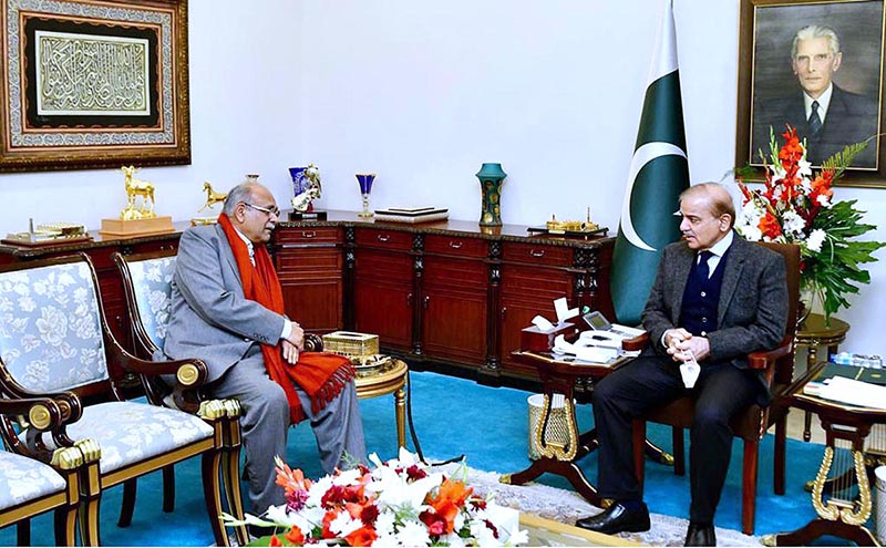 Chairperson of PCB Interim Management Committee, Najam Sethi called on Prime Minister Muhammad Shehbaz Sharif