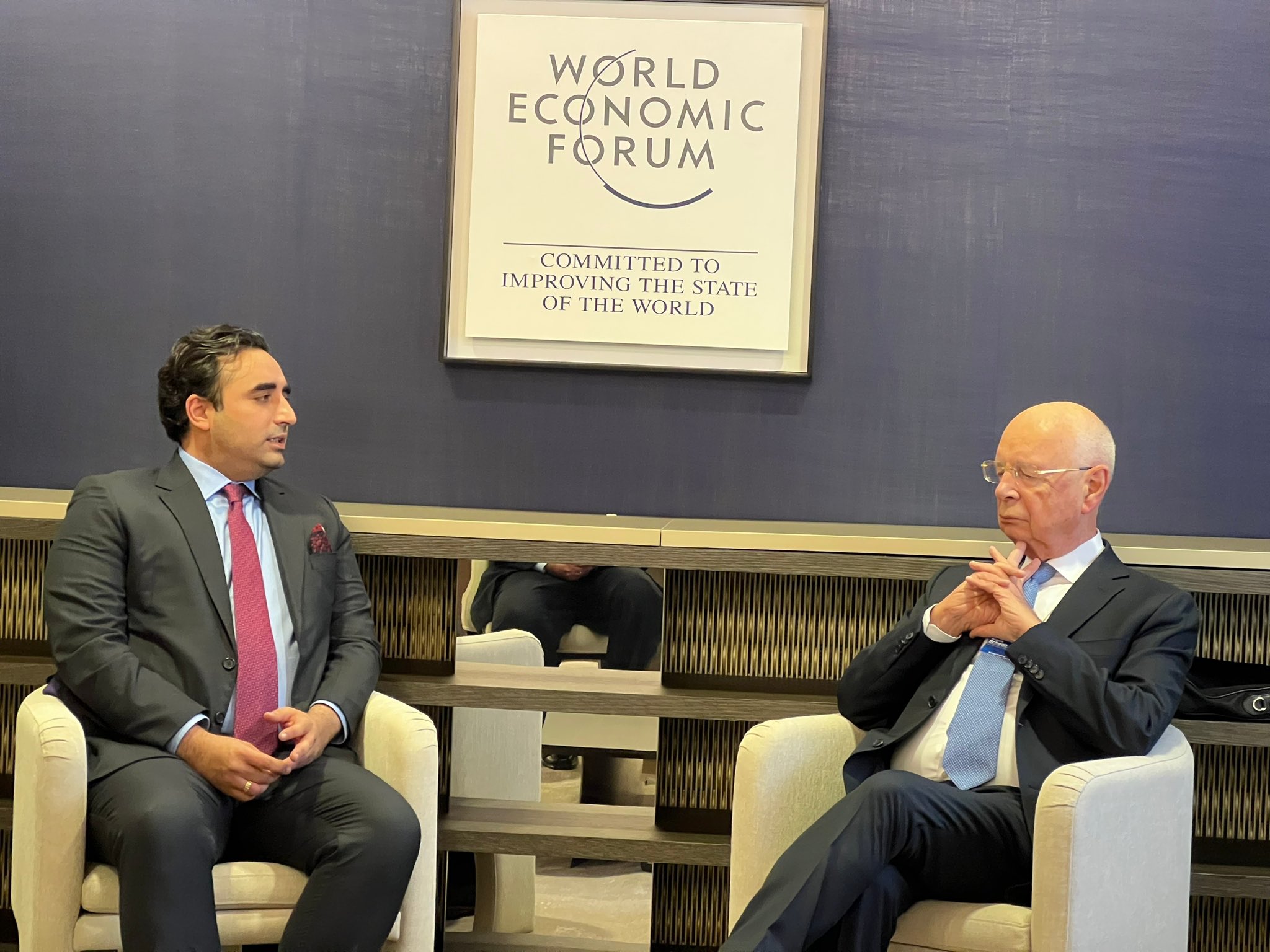 Bilawal meets WEF founder; discusses int'l cooperation