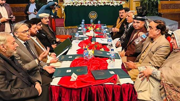 14-member caretaker KP cabinet takes oath 14-member caretaker KP cabinet takes oath