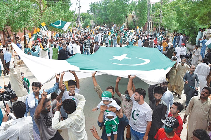 Rallies held to celebrate Pak Day in Nawabshah
