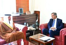 H.E. Hamad Obaid Alzaabi, Ambassador of the United Arab Emirates called on Federal Minister for Law and Justice Senator Azam Nazeer Tarar