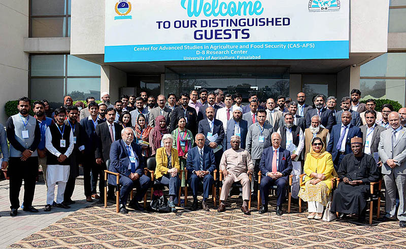 Ambassador Isiaka Abdulqadir Imam the D-8 Secretary General is addressing “International Conference on “Food Security Challenges and Opportunities in D-8 Countries at University of Agriculture Faisalabad (UAF)