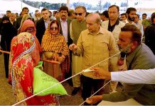 Prime Minister Muhammad Shehbaz Sharif is visiting free flour distribution point Government Abbasia High School Bahawalpur established as part of Prime Minister’s Ramzan Relief Package for deserving families