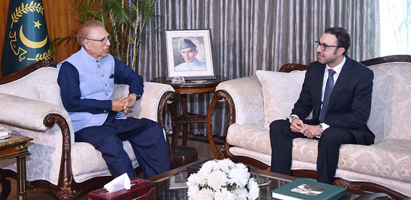 Pakistan’s High Commissioner-designate to Tanzania, Mr Siraj Ahmad Khan, calls on President Dr Arif Alvi, at Aiwan-e-Sadr