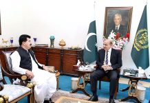 Chairman Senate Sadiq Sanjrani calls on Prime Minister Muhammad Shehbaz Sharif