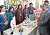 Principal Bibi Aseefa Dental College Prof. Dr. Syed Yousuf Shah visiting different stalls after inaugurating Table Clinic, Research Presentation, Exhibition Stalls and Poster Presentation on the occasion of World Oral Health Day at BADC Larkana