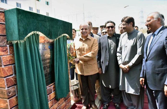 Prime Minister Muhammad Shehbaz Sharif inaugurates the 330MW Thai Nova Electric Power Plant Site