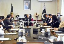Federal Minister for Education and Professional training Rana Tanveer Hussain received a high level delegation led by the CEO of education above Al-Qatar Mr.Fahad Hassan Al –Sulaiti in Federal Capital