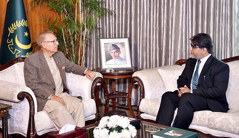 Pakistan’s Ambassador-designate to Tajikistan, Mr Muhammad Saeed Sarwar, called on President Dr Arif Alvi, at Aiwan-e-Sadr