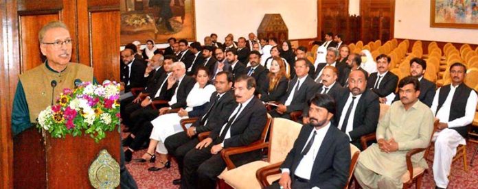 President Dr. Arif Alvi addressing the Seminar on 