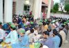 A view of people waiting for Iftar during Holy month of Ramzan